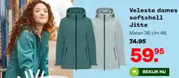 Welkoop Veleste dames softshell Jitte aanbieding