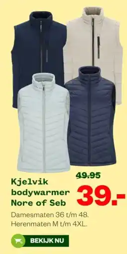 Welkoop Kjelvik bodywarmer Nore of Seb aanbieding
