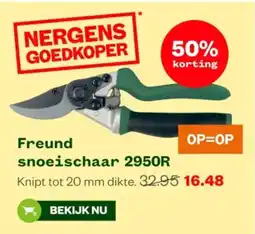 Welkoop Freund snoeischaar 2950R aanbieding