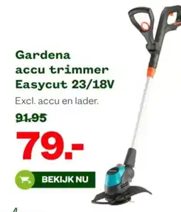 Welkoop Gardena accu trimmer Easycut 23/18V aanbieding