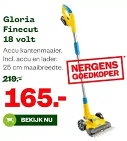 Welkoop Gloria Finecut 18 volt aanbieding
