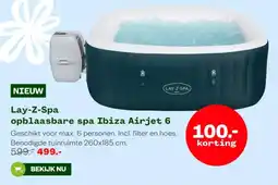 Welkoop Lay-Z-Spa opblaasbare spa Ibiza Airjet 6 aanbieding