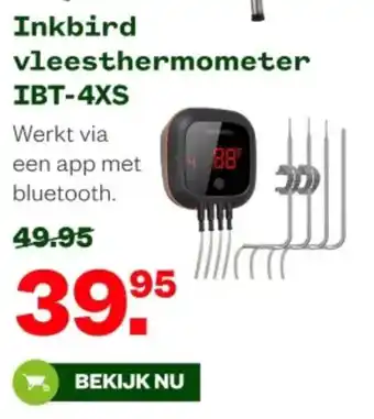 Welkoop Inkbird vleesthermometer IBT-4XS aanbieding