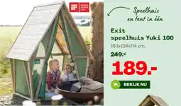 Welkoop Exit speelhuis Yuki 100 aanbieding