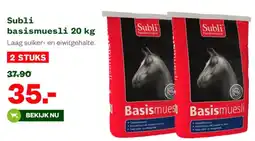 Welkoop Subli basismuesli aanbieding