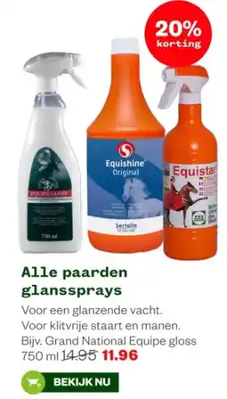 Welkoop Alle paarden glanssprays aanbieding