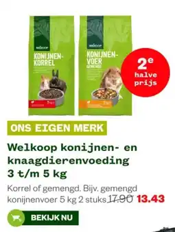 Welkoop Welkoop konijnen en knaagdierenvoeding aanbieding