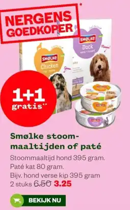 Welkoop Smølke stoommaaltijden of paté aanbieding