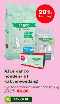 Welkoop Alle Jarco honden of kattenvoeding aanbieding