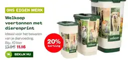 Welkoop Welkoop voertonnen met dierenprint aanbieding