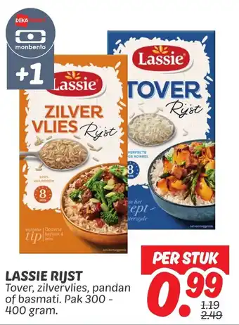 Dekamarkt Lassie rijst aanbieding