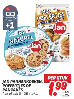 Dekamarkt Jan panneken, poffererjes of pancakes aanbieding