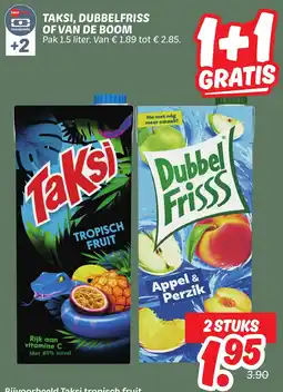 Dekamarkt Taksi, dubbelfriss of van de boom aanbieding