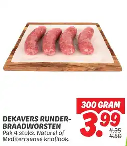 Dekamarkt Dekavers runderbraadworsten aanbieding