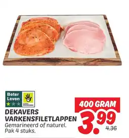 Dekamarkt Dekavers varkensfiletlappen aanbieding