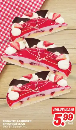 Dekamarkt Dekavers aardbeien bavaroisevlaai aanbieding