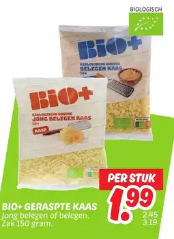 Dekamarkt Bio+ geraspte kaas aanbieding