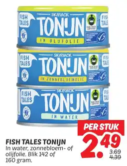 Dekamarkt Fish tales tonijn aanbieding