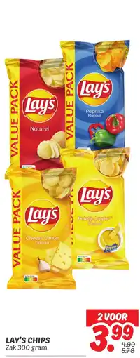 Dekamarkt Lay's chips aanbieding