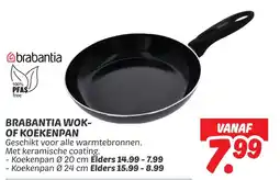 Dekamarkt Brabantia wok of koekenpan aanbieding