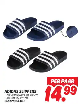 Dekamarkt Adidas slippers aanbieding