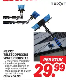 Dekamarkt Nexxt telescopische waterborstel aanbieding