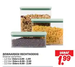 Dekamarkt Bewaarbox rechthoekig aanbieding