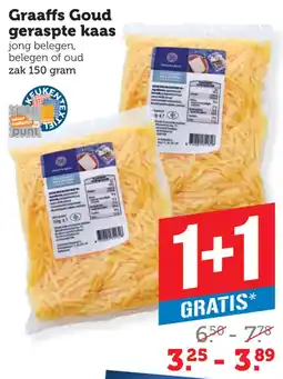 Coop Graaffs Goud geraspte kaas aanbieding