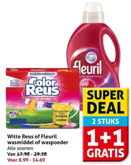 Hoogvliet Witte Reus of Fleuril wasmiddel of waspoeder aanbieding