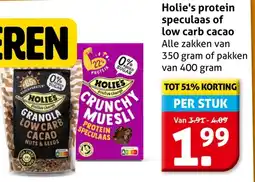 Hoogvliet Holie's protein speculaas of low carb cacao aanbieding