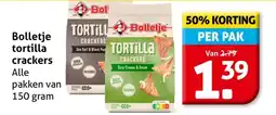 Hoogvliet Bolletje tortilla crackers aanbieding