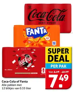 Hoogvliet Coca-Cola of Fanta aanbieding