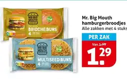 Hoogvliet Mr. Big Mouth hamburgerbroodjes aanbieding