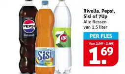 Hoogvliet Rivella, Pepsi, Sisi of 7Up aanbieding