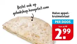 Hoogvliet Halve appel kruimelvlaai aanbieding