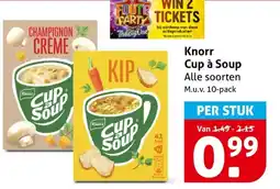 Hoogvliet Knorr Cup à Soup aanbieding