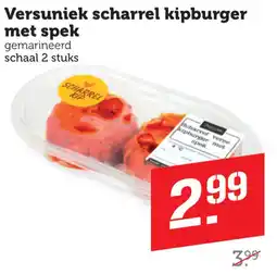 Coop Versuniek Scharrel Kipburger met Spek aanbieding