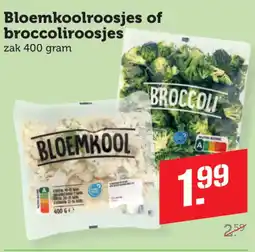 Coop Bloemkoolroosjes of broccoliroosjes aanbieding