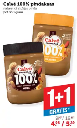 Coop Calvé 100% Pindakaas aanbieding
