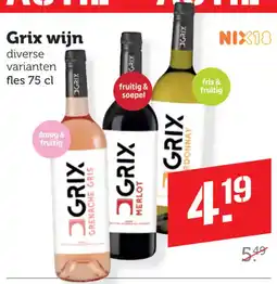 Coop Grix wijn aanbieding