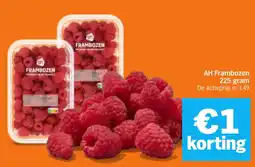 Albert Heijn AH Frambozen aanbieding