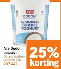 Albert Heijn Alle Dodoni eetzuivel aanbieding