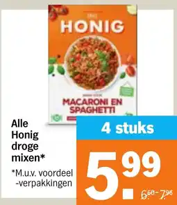 Albert Heijn Alle Honig droge mixen aanbieding