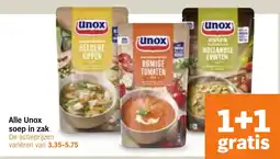 Albert Heijn Alle Unox soep in zak aanbieding