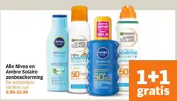 Albert Heijn Alle Nivea en Ambre Solaire zonbescherming aanbieding