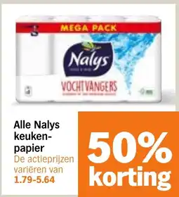 Albert Heijn Alle Nalys keuken papier aanbieding