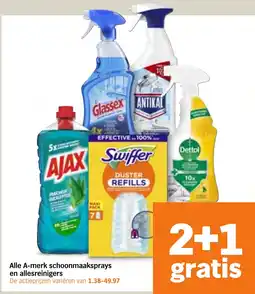 Albert Heijn Alle A-merk schoonmaaksprays en allesreinigers aanbieding