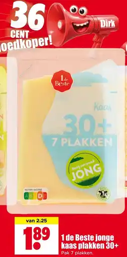 Dirk 1 de Beste jonge kaas plakken 30+ aanbieding