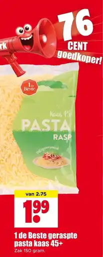 Dirk 1 de Beste geraspte pasta kaas 45+ aanbieding
