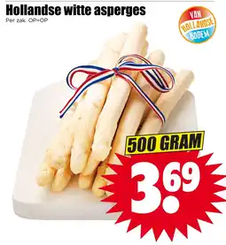 Dirk Hollandse witte asperges aanbieding